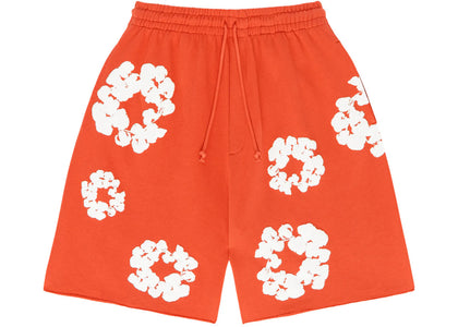 Denim Tears The Cotton Wreath Shorts Orange - authentic Denim Tears apparel