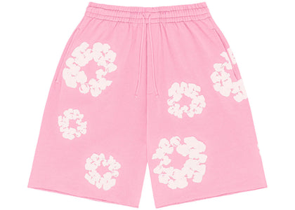 Denim Tears The Cotton Wreath Shorts Pink - authentic Denim Tears apparel