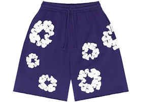 Denim Tears The Cotton Wreath Shorts Purple - vue 360