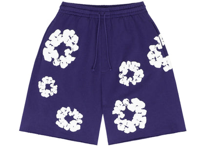 Denim Tears The Cotton Wreath Shorts Purple - apparel view 2