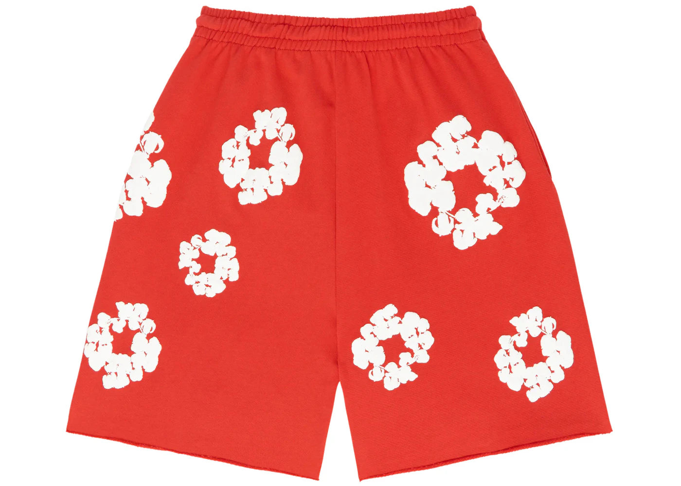 Denim Tears The Cotton Wreath Shorts Red - vue secondaire A