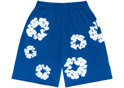 Denim Tears The Cotton Wreath Shorts Royal Blue - apparel view 2