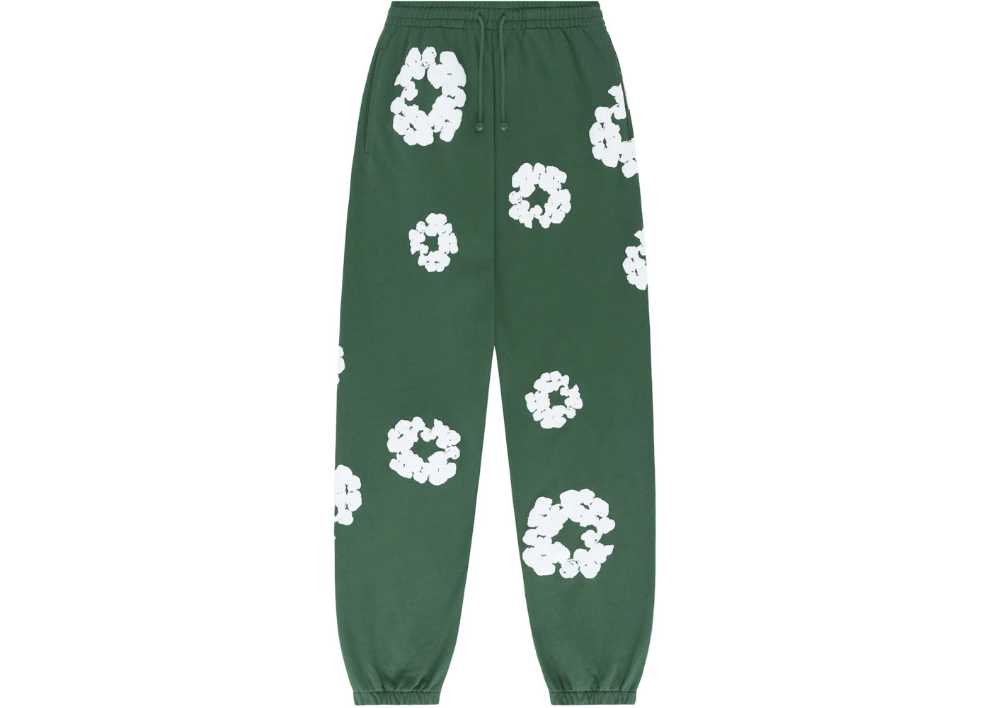 Denim Tears The Cotton Wreath Sweatpants Green - vue 360