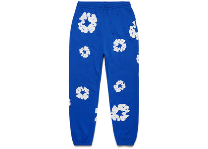 Denim Tears The Cotton Wreath Sweatpants Royal Blue - apparel view 2
