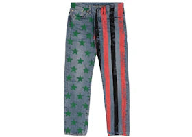 Denim Tears x CPFM 4th of July Denim Plant Jeans Blue - vue 360
