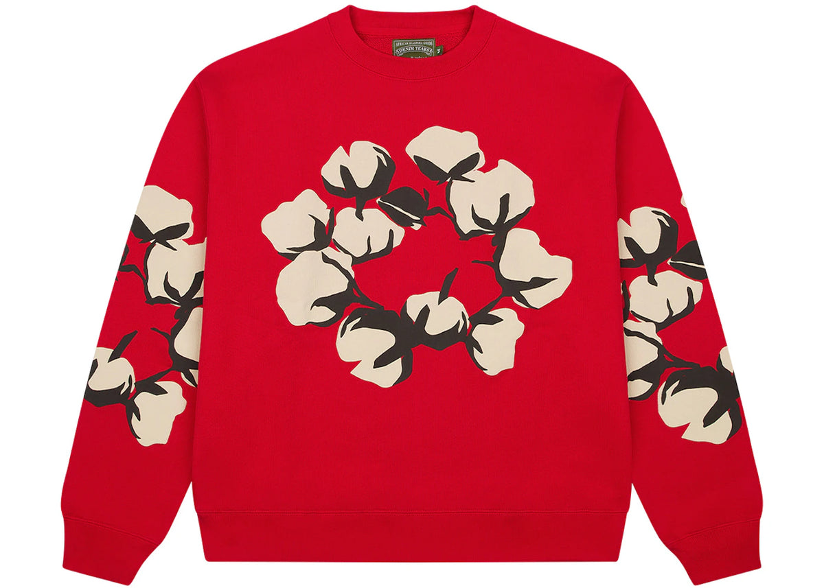 Denim Tears x CPFM Cactus Tears Crewneck Red - vue secondaire A