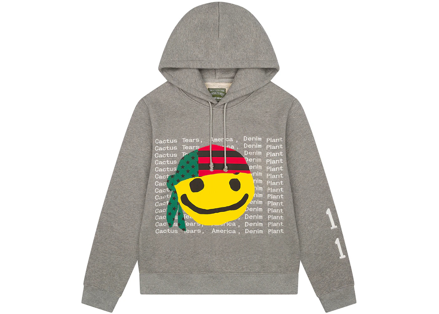 Denim Tears x CPFM Cactus Tears Hoodie Grey - vue secondaire A