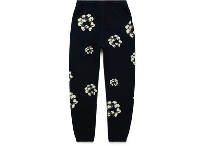 Denim Tears x CPFM Cactus Tears Wreath Sweatpants Black - apparel view 2