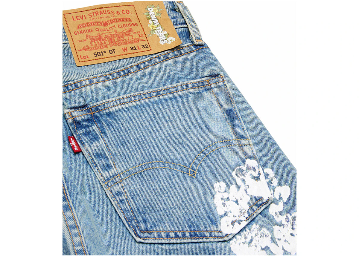 Denim Tears x Levi's Cotton Wreath Jean Light Wash - vue secondaire B