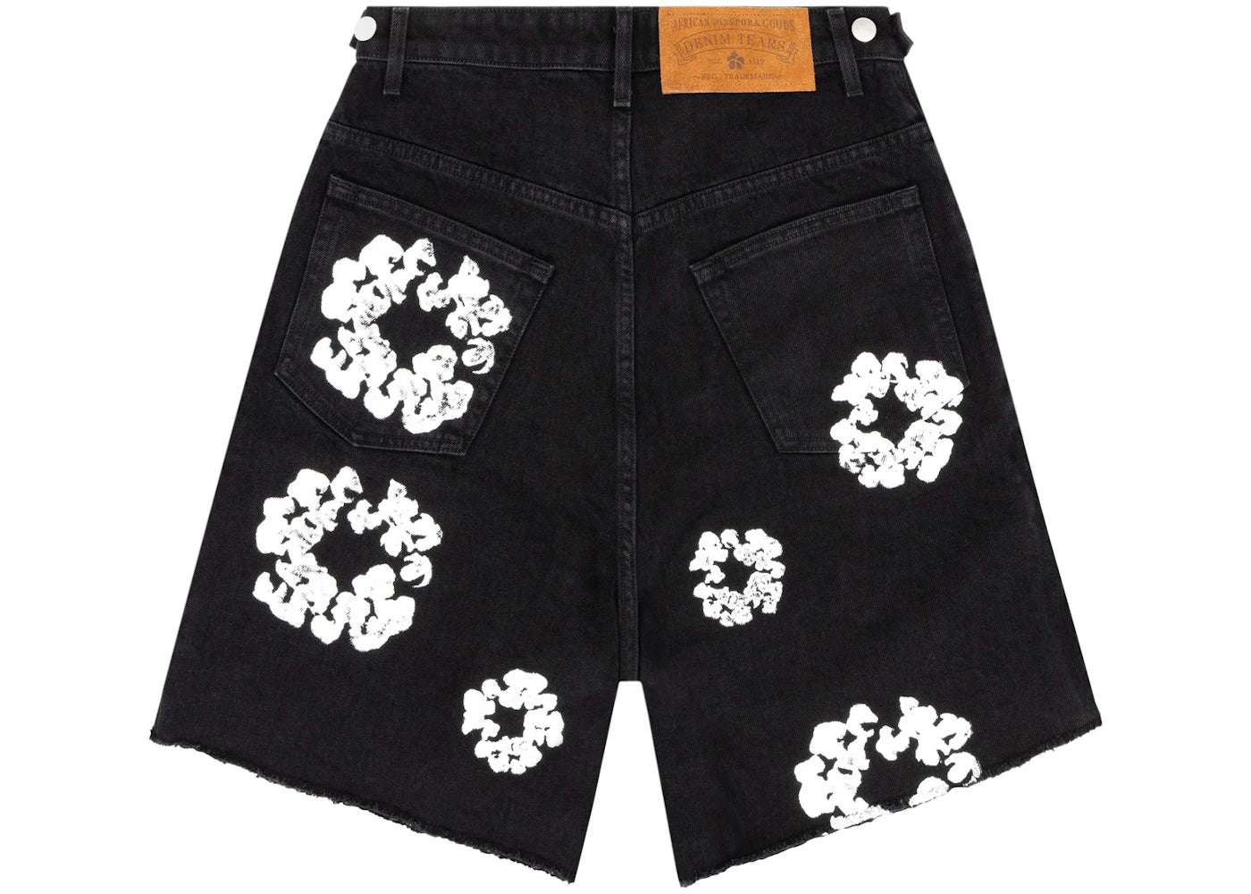 Denim Tears The Cotton Wreath Jean Short Black - vue secondaire B