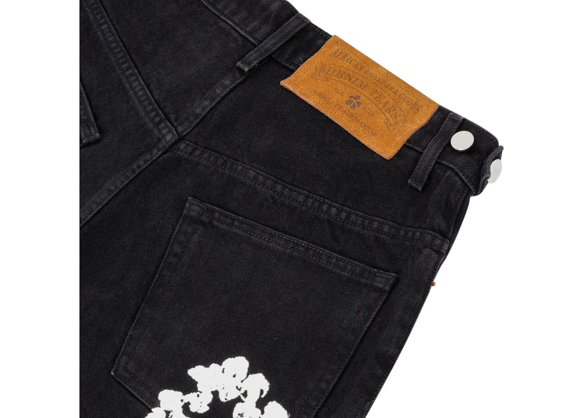 Denim Tears The Cotton Wreath Jean Short Black - vue secondaire B
