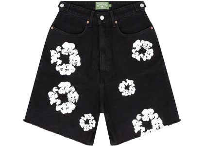 Denim Tears The Cotton Wreath Jean Short Black - product view 2