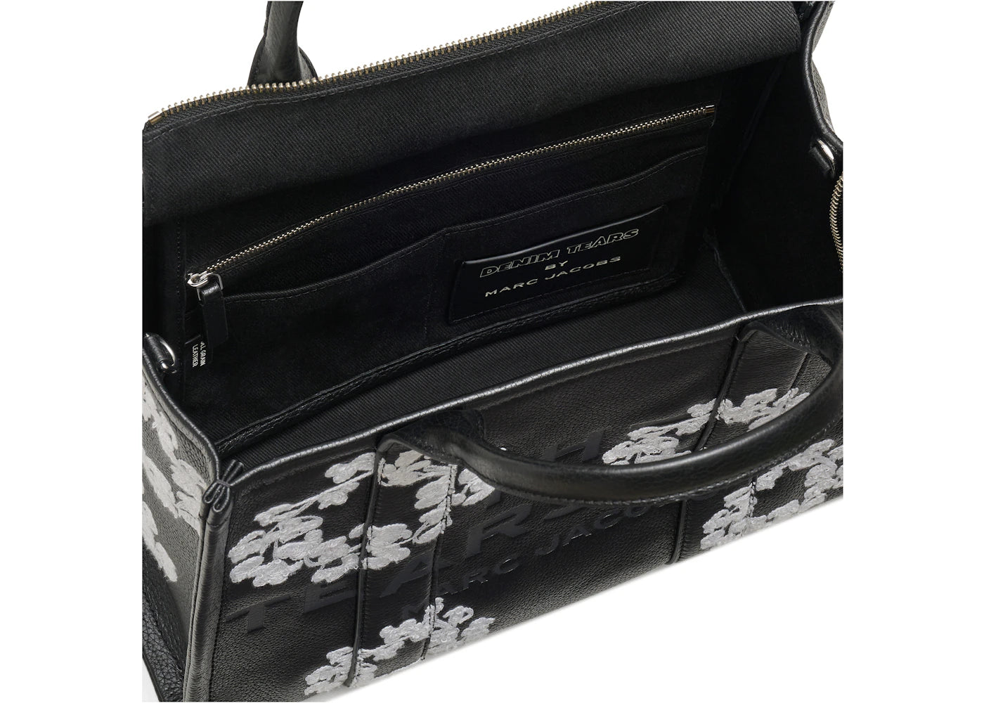 Denim Tears x Marc Jacobs Leather Tote Bag Medium Black