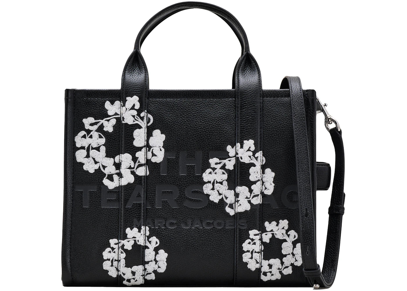 Denim Tears x Marc Jacobs Leather Tote Bag Medium Black - vue 360