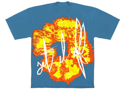 Denim Tears x Offset Set It Off #1 T-shirt Blue - authentic Denim Tears apparel