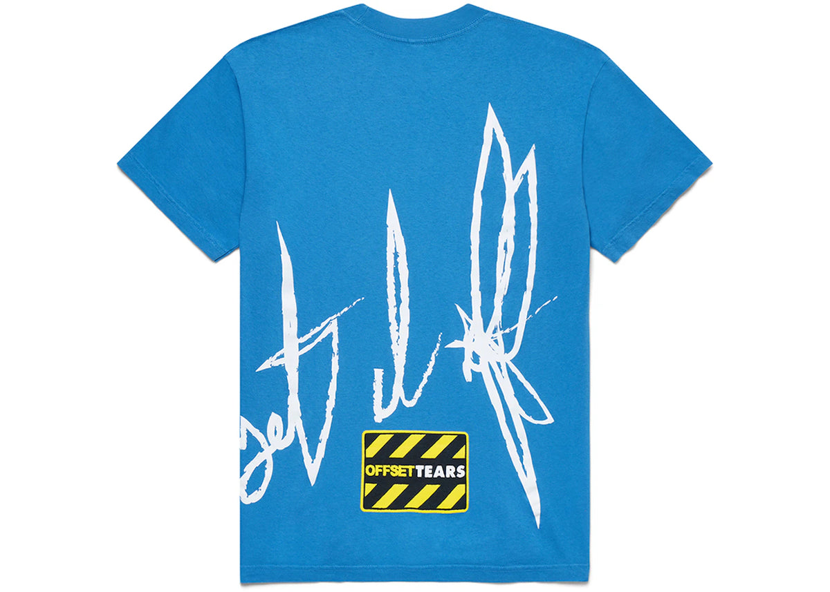 Denim Tears x Offset Set It Off #2 T-shirt Blue - vue secondaire B