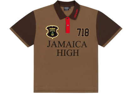 Denim Tears x Stussy Spades Team Polo Brown - product view 2