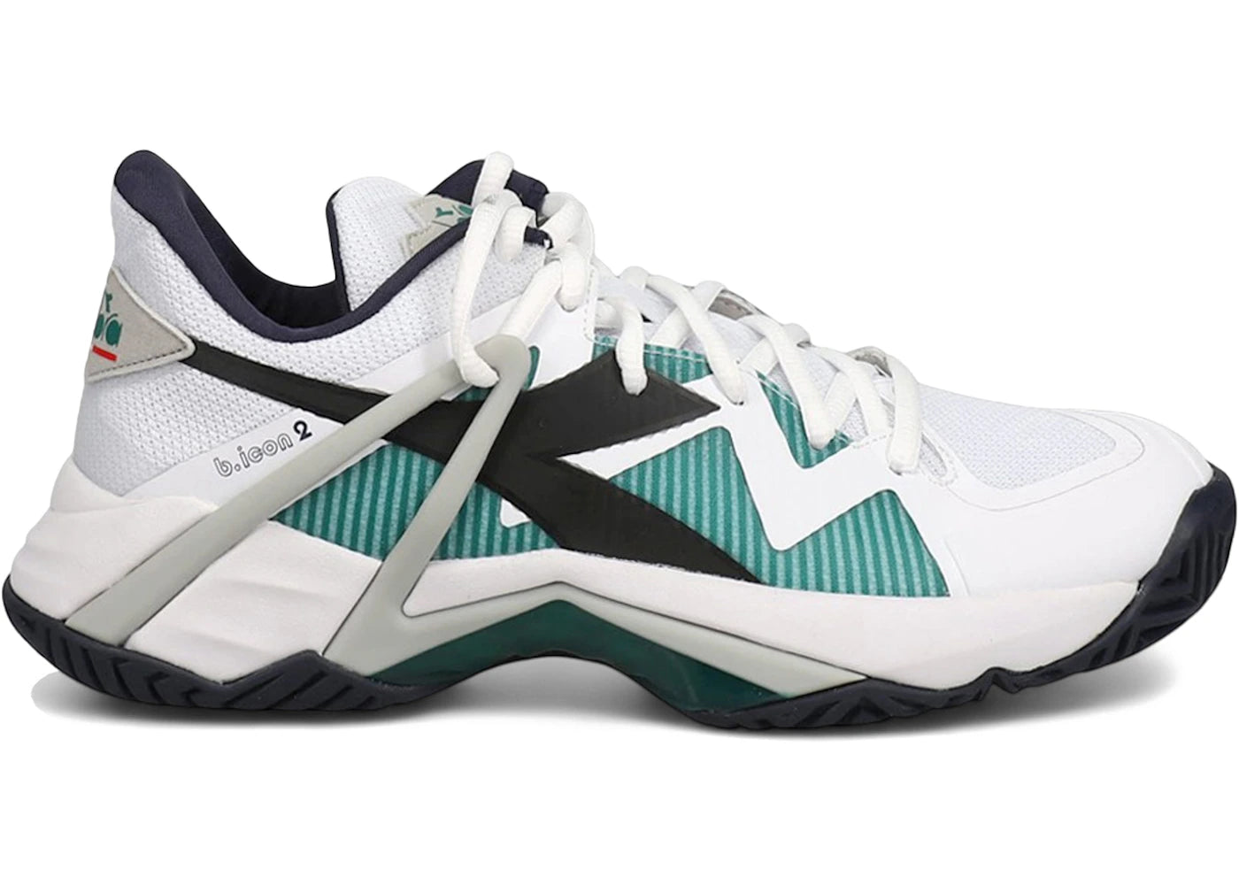 Diadora B.Icon 2 AG White Black Blue Corsair - vue 360