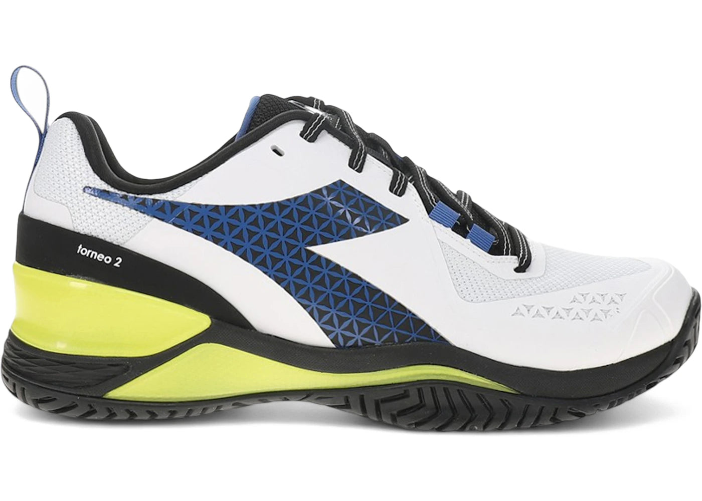 Diadora Blushield Torneo 2 AG White Deja Vu Blue Black - vue 360