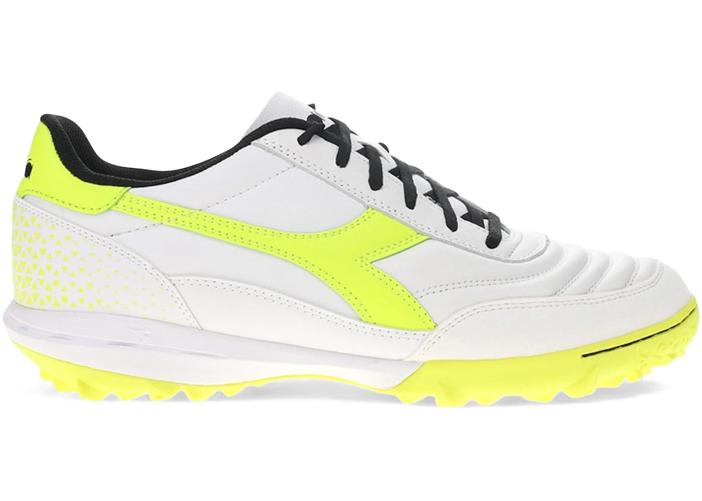 Diadora Calcetto GR LT TF White Yellow - vue 360