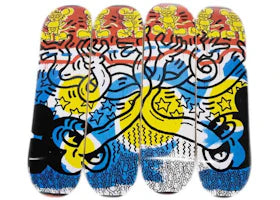 Diamond Supply Co. Disney Mickey Mouse x Keith Haring Hands By Mickey Skateboard Deck (Set of 4) - authentic Diamond Suppl...