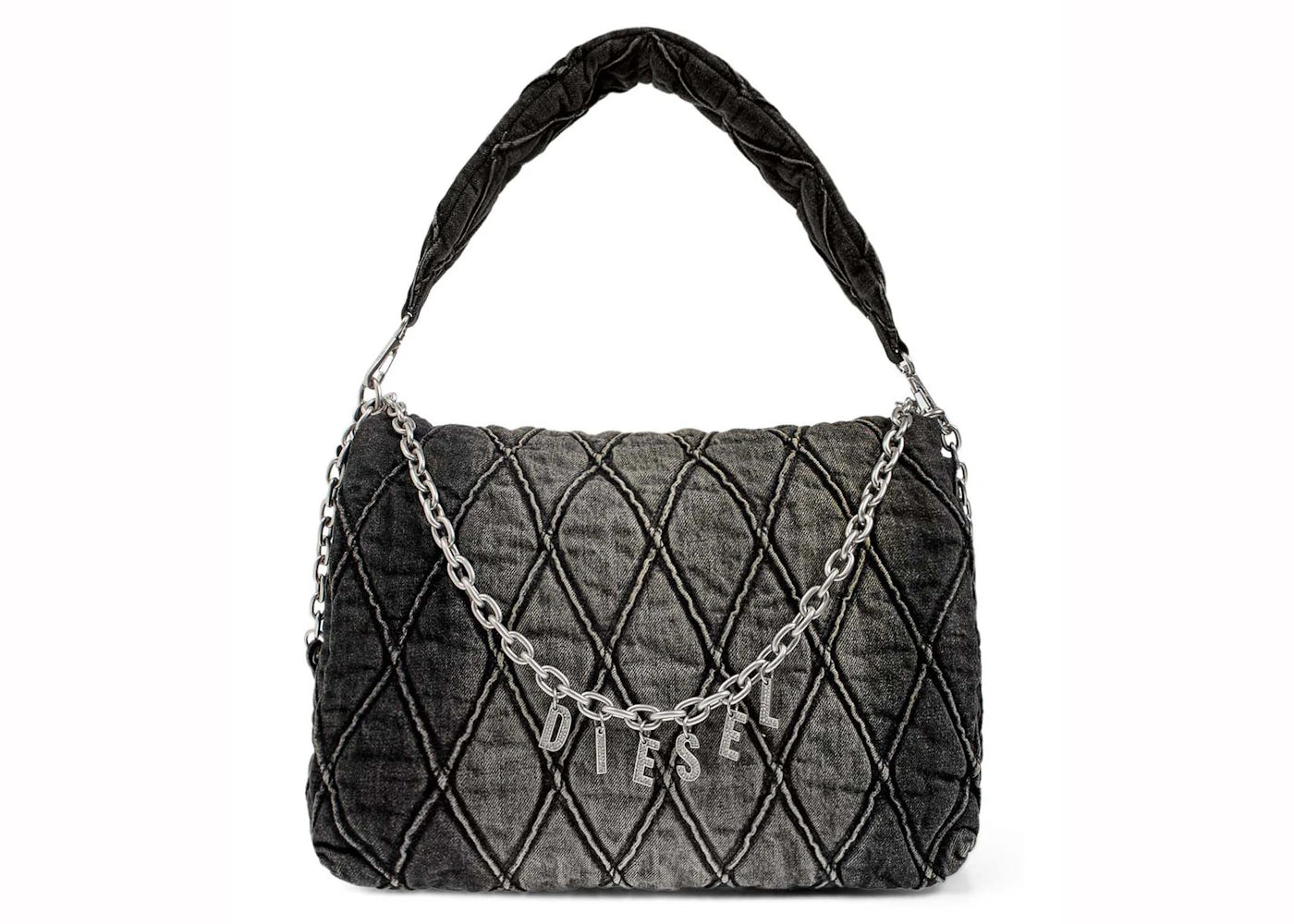 Diesel Charm-D Schultertasche L Schwarz - vue 360