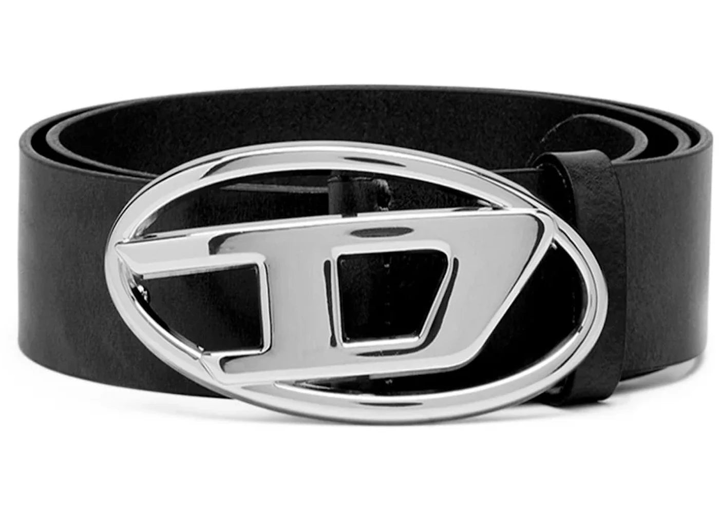 Diesel Leather D Buckle Belt Black - vue 360
