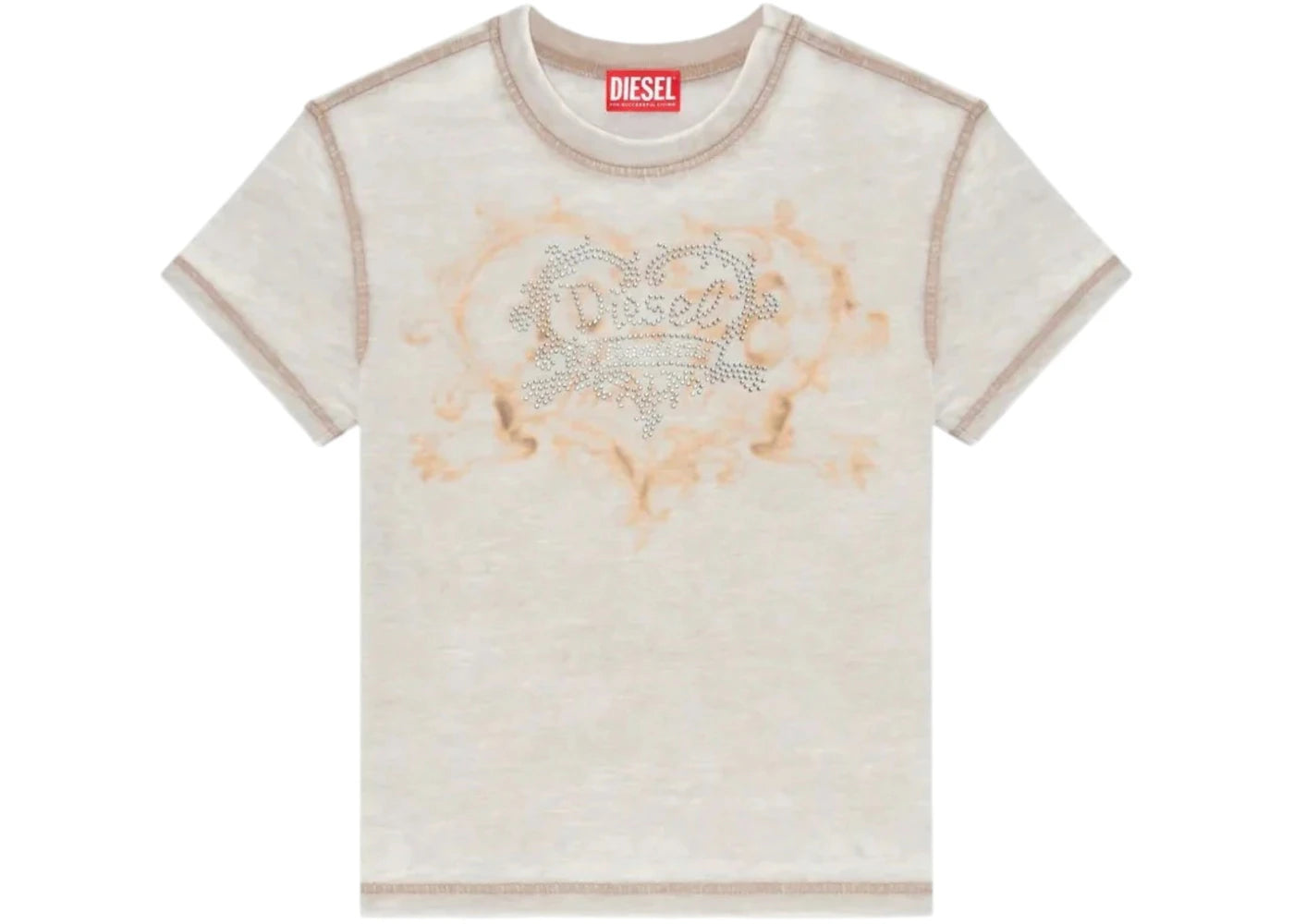 Diesel T-Ila-AA1 T-Shirt Light Grey - vue secondaire A