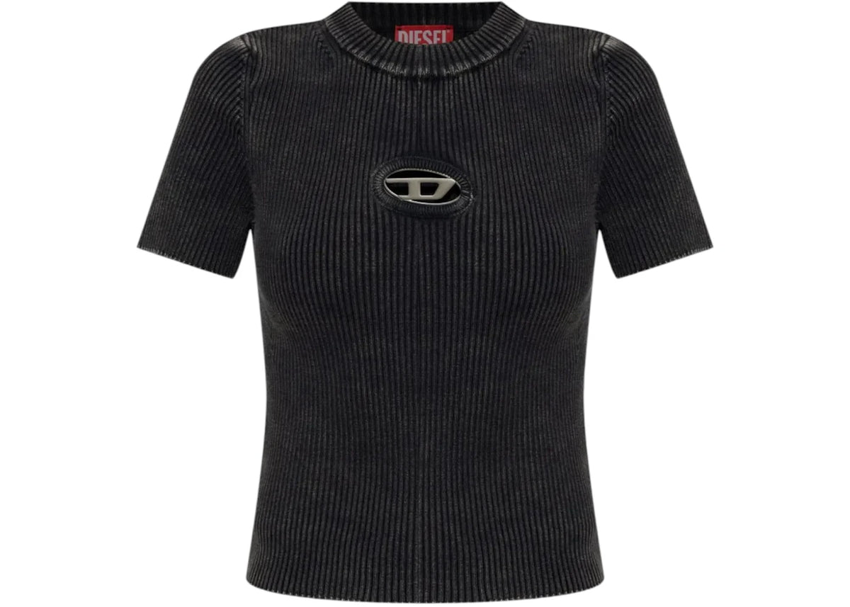 Diesel Women's M-Anchor-A-SS Sweater Black - vue secondaire A