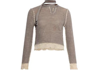 Diesel Women's M-Dracarina L/S T-shirt Beige