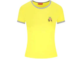 Diesel Women's T-Uncuties-Long-S11 T-shirt Yellow - vue 360