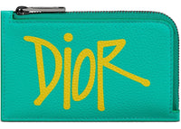 Dior And Shawn Zipped Card Holder (3 Card Slot) Green