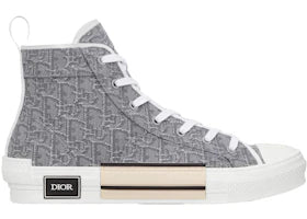 Dior B23 High-Top Ruthenium-Colored Oblique Jacquard - vue 360