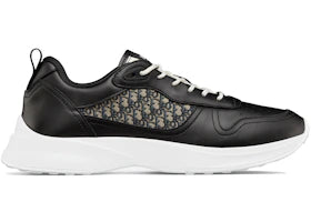 Dior B25 Runner Black Smooth Calfskin Oblique Jacquard