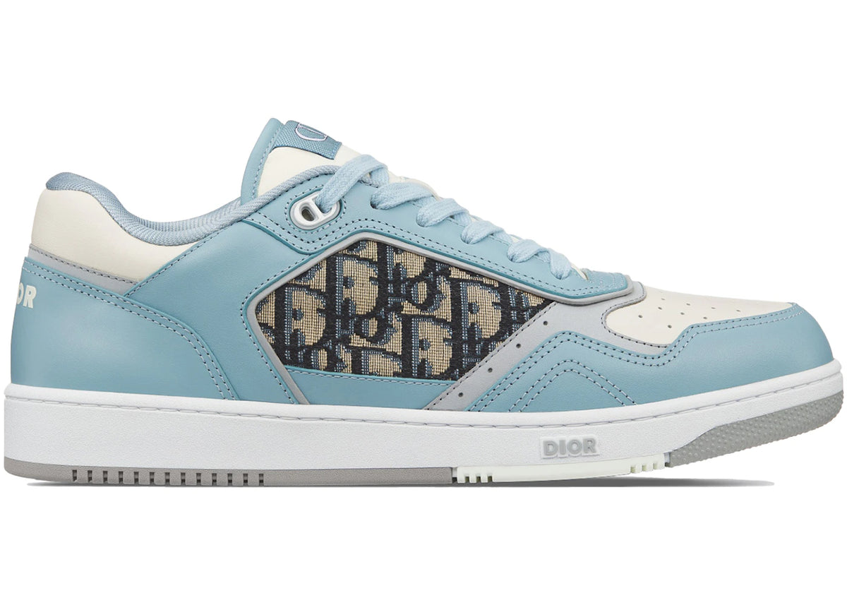 Dior B27 Low Light Blue Cream Smooth Calfskin - vue secondaire A