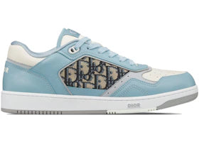 Dior B27 Low Light Blue Cream Smooth Calfskin - vue 360