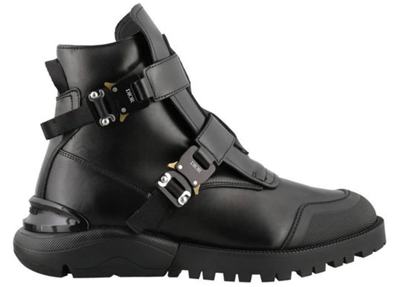 Dior Buckle Military Combat Boot Black - vue secondaire A