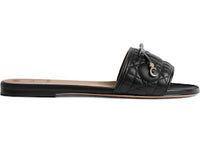 Dior Cannage Slide Black Quilted (Women's)