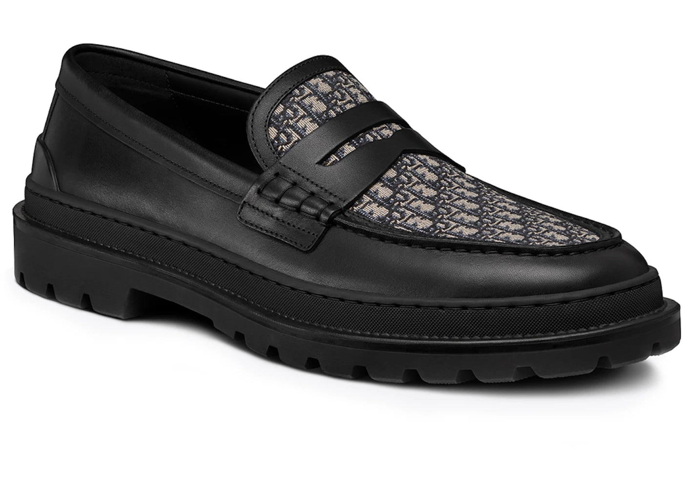 Dior Explorer Loafer Black Beige Black Dior Oblique Jacquard - vue secondaire B