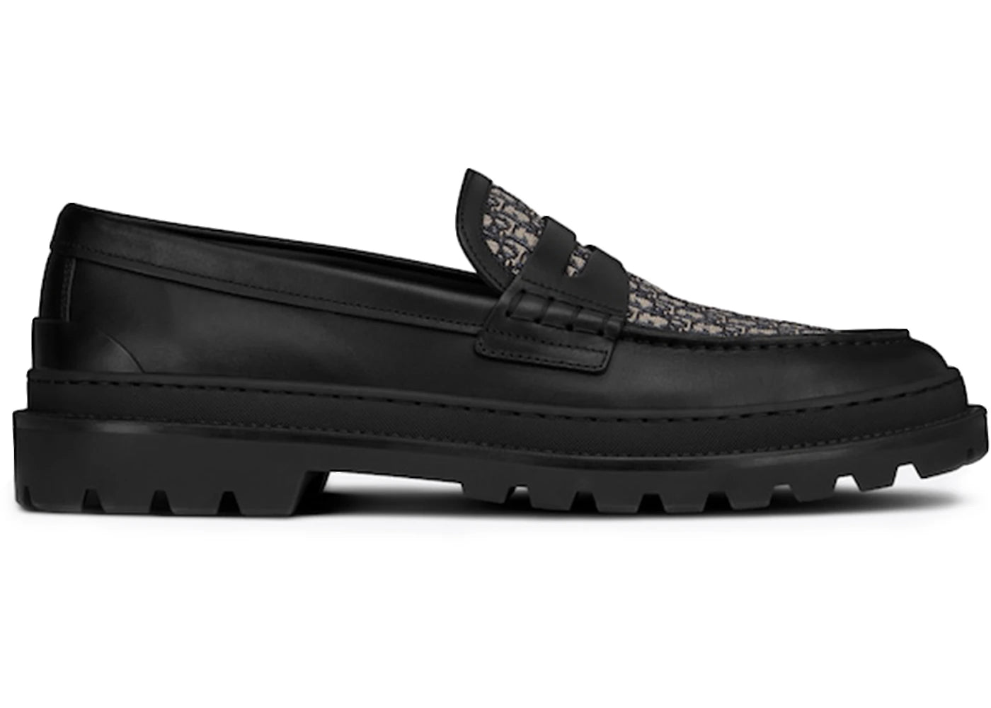 Dior Explorer Loafer Black Beige Black Dior Oblique Jacquard - vue secondaire A