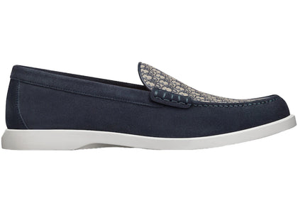 Dior Granville Loafer Navy Blue Suede - authentic Dior sneakers