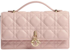 Dior My Dior Mini Cannage Lambskin Bag Powder Pink - vue 360