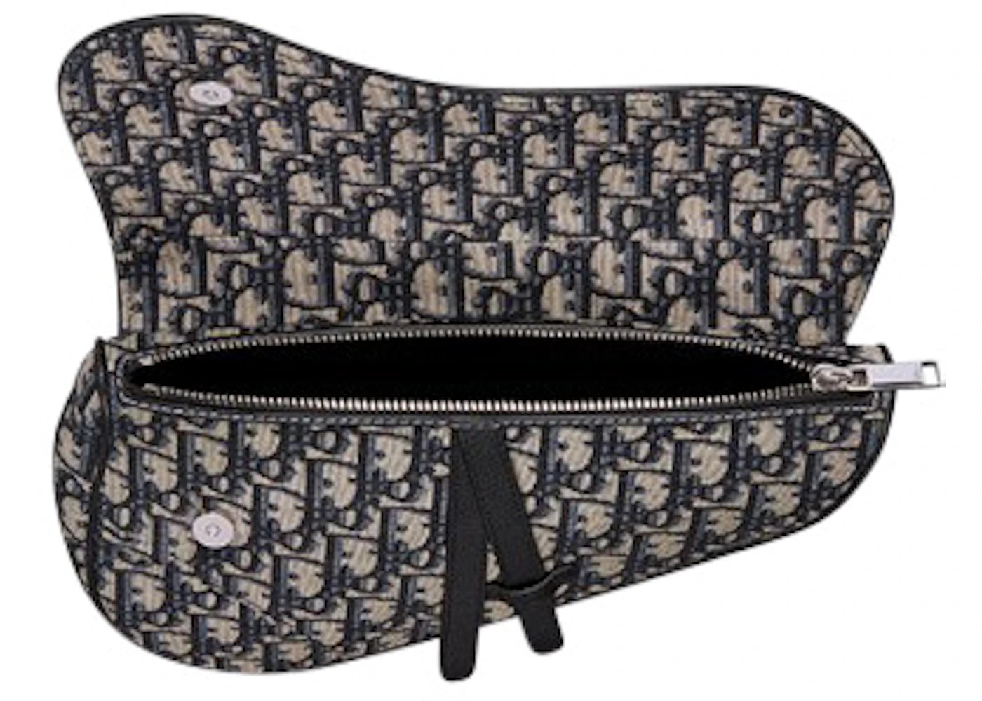 Dior Oblique Saddle Bag Black - vue secondaire B