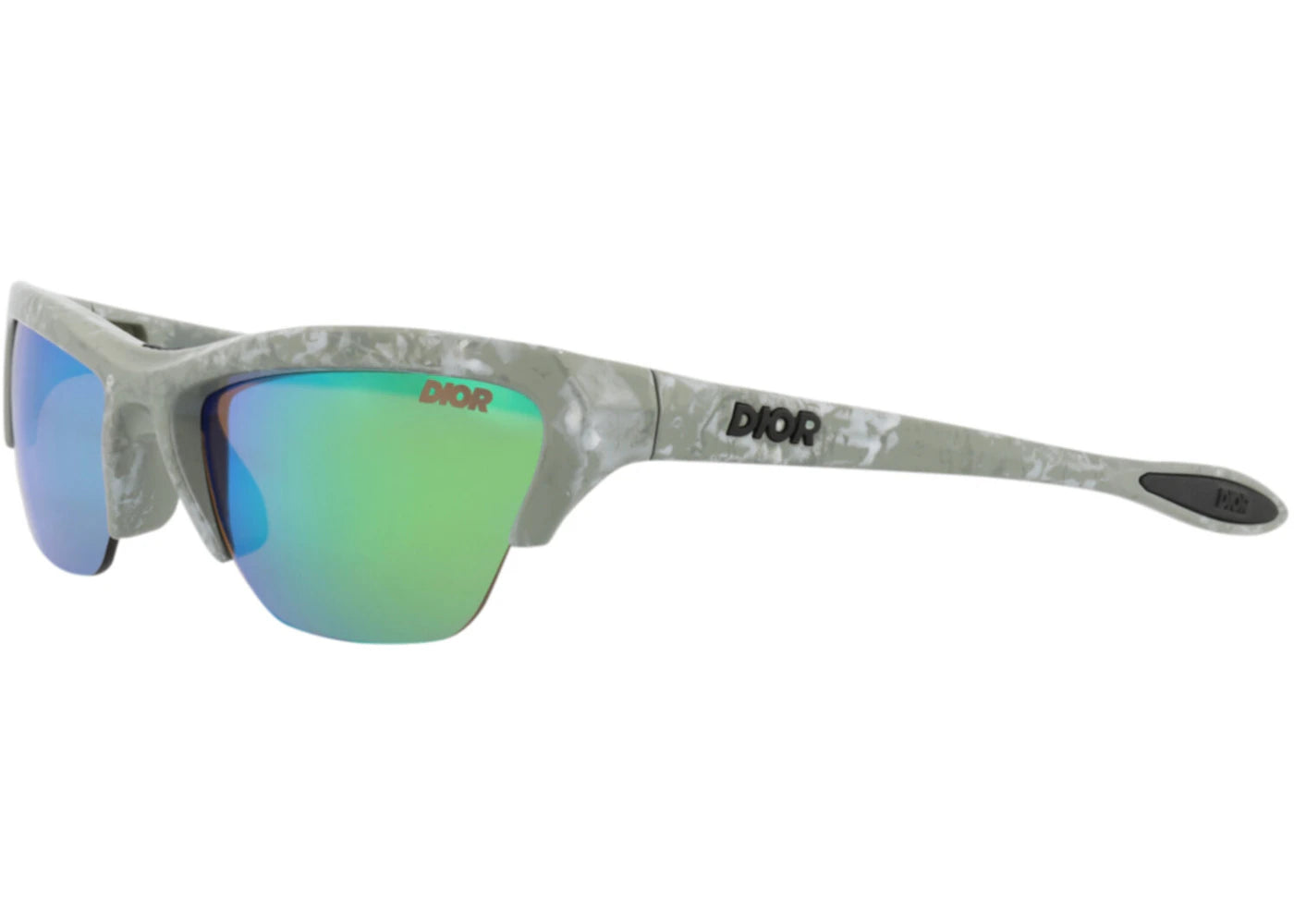 Dior Shield-Frame Injection Sunglasses Green Green Green (DM40076U-60-95Q) - vue secondaire B