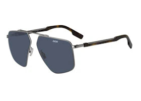 Dior Street1 Sunglasses Dark Ruthenium Blue (KJ1KU) - vue 360