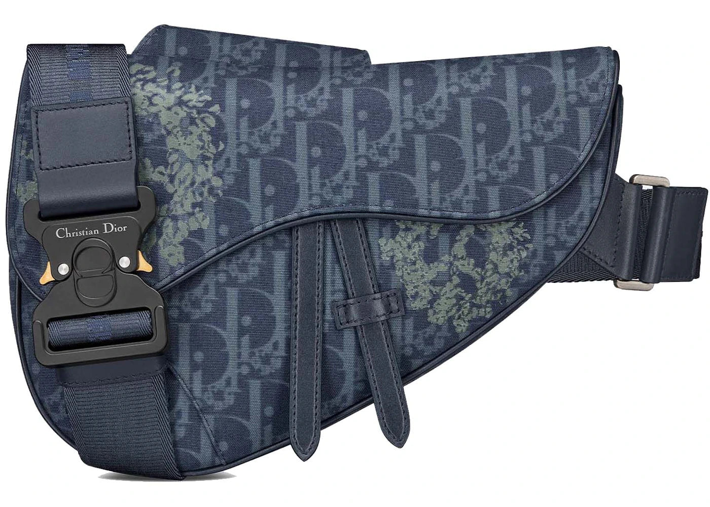 Dior TEARS Saddle Bag Blue - vue 360