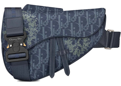 Dior TEARS Saddle Bag Blue - authentic Dior product