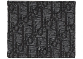Dior Wallet Black Dior Oblique Jacquard - vue 360