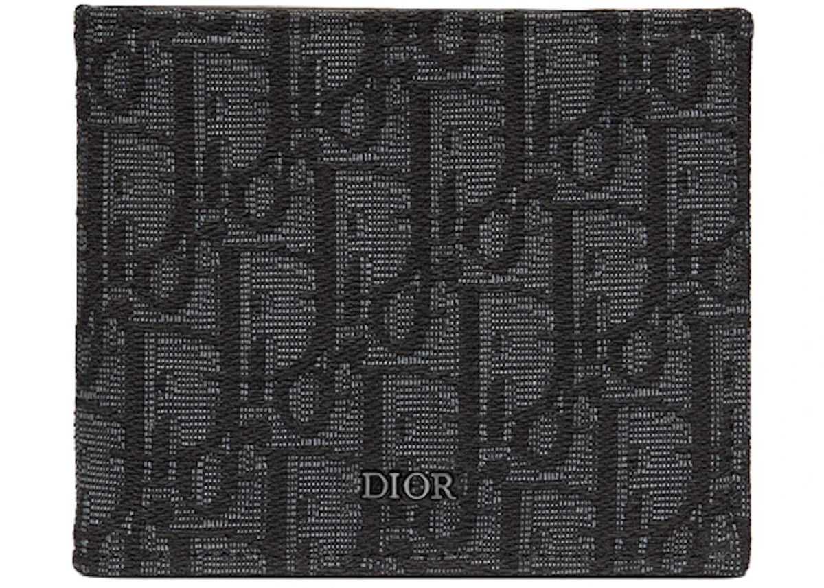 Dior Wallet Black Dior Oblique Jacquard - vue secondaire A