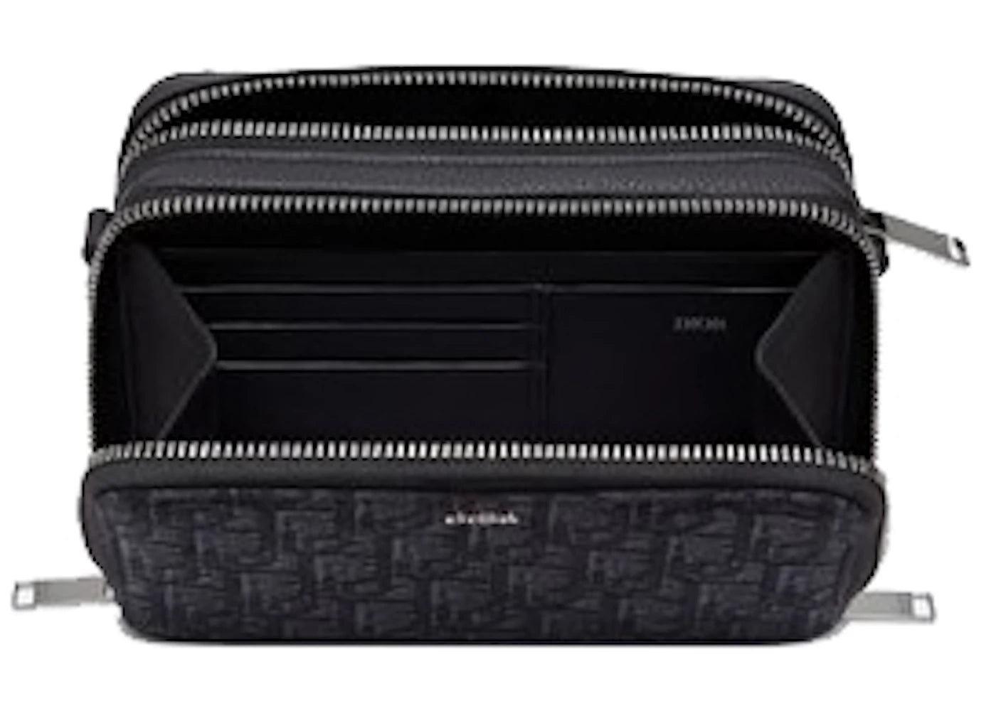 Dior Wallet with Strap Oblique Jacquard Black - vue secondaire A